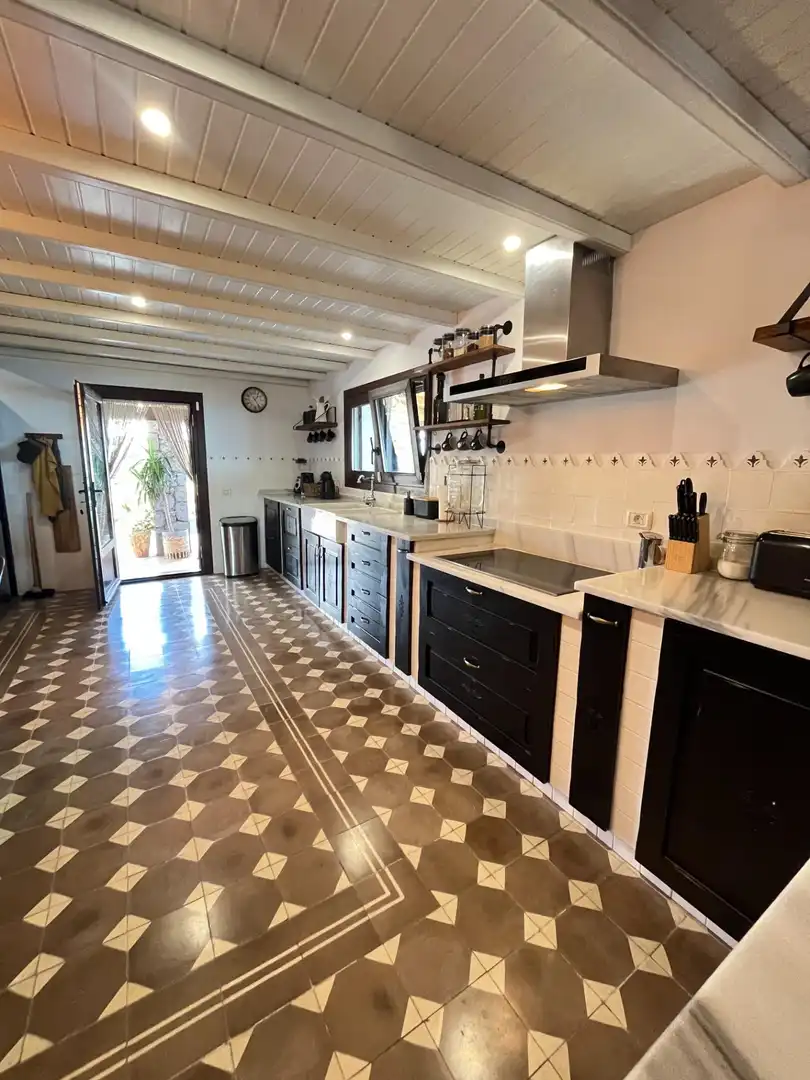 Cocina de Casa o chalet en venta en Moya (Las Palmas) con Jardín privado, Terraza y Amueblado