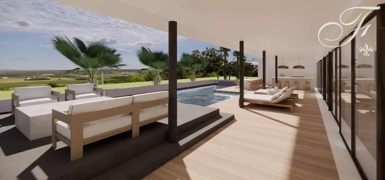 Terraza de Casa o chalet de alquiler en Sant Antoni de Portmany con Aire acondicionado, Jardín privado y Terraza