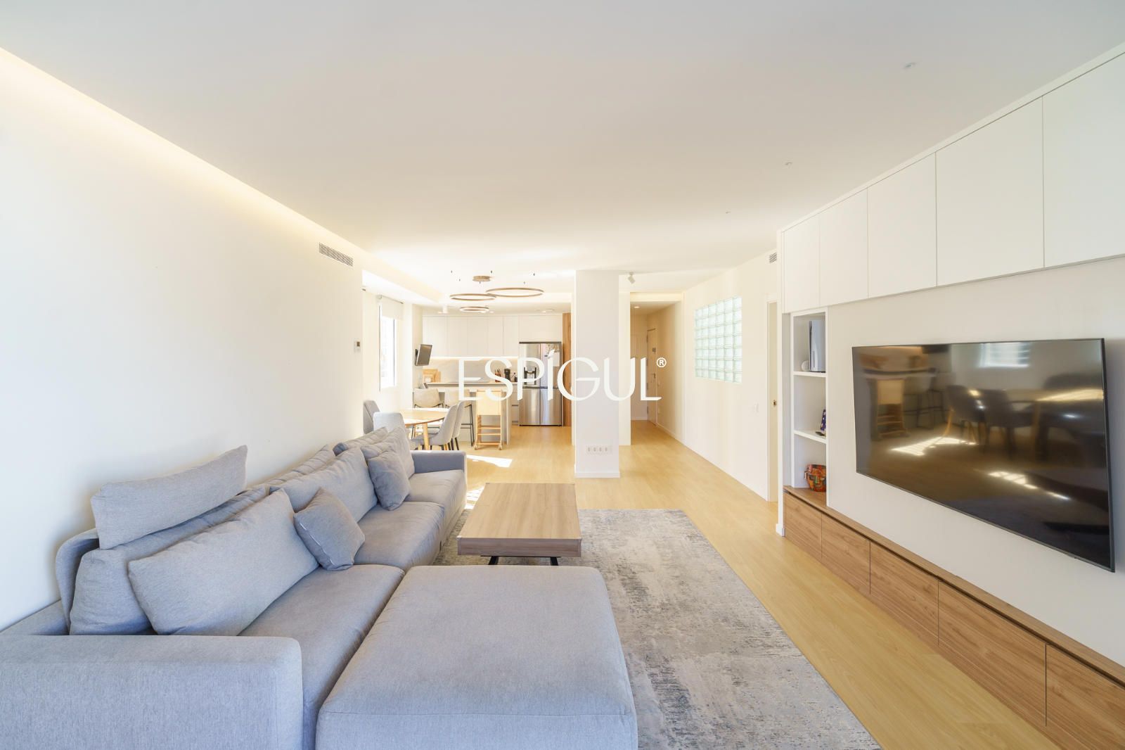 Wohnzimmer von Wohnung zum Verkauf in  Barcelona Capital mit Klimaanlage, Heizung und Parkett