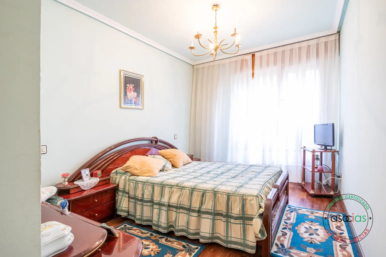 Bedroom of Flat for sale in Teverga  with Heating, Parquet flooring and Terrace