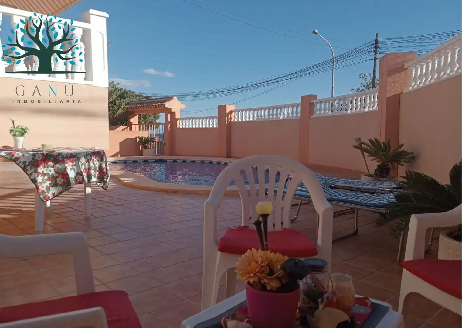 Piscina de Casa o xalet en venda en Mazarrón amb Calefacció, Jardí privat i Terrassa