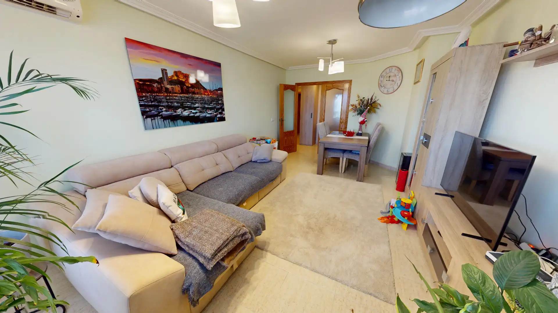 Wohnzimmer von Wohnung zum Verkauf in Mutxamel mit Klimaanlage und Abstellraum