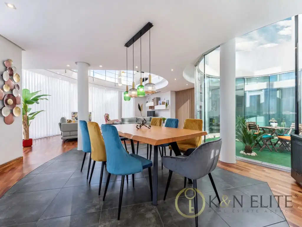 Dining room of Houses for sale in Petrer  with Air Conditioner, Private garden and Swimming Pool