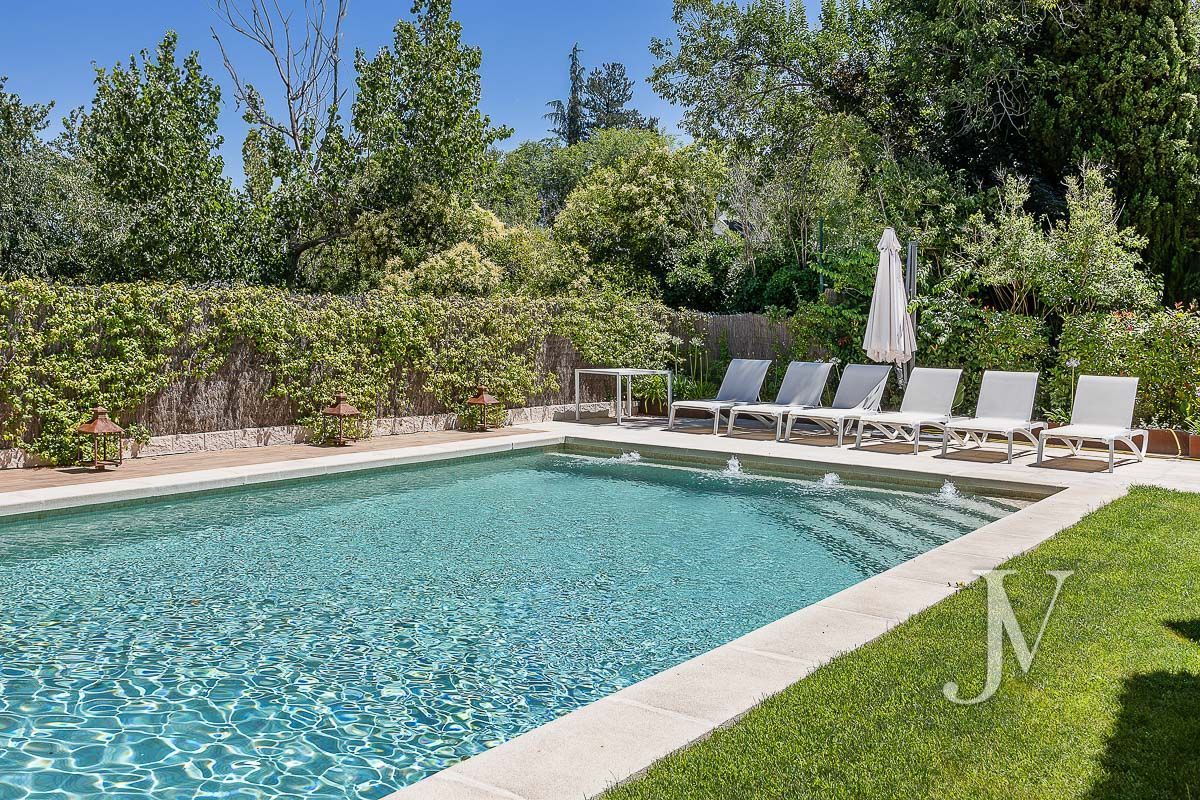 Swimming pool of House or chalet for sale in Pozuelo de Alarcón  with Air Conditioner, Heating and Terrace