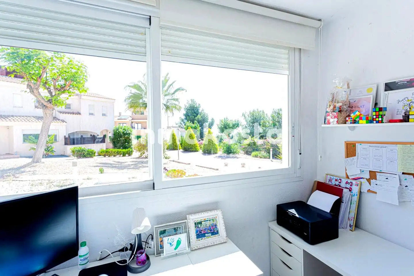 Schlafzimmer von Einfamilien-Reihenhaus zum Verkauf in La Nucia mit Klimaanlage, Privatgarten und Terrasse