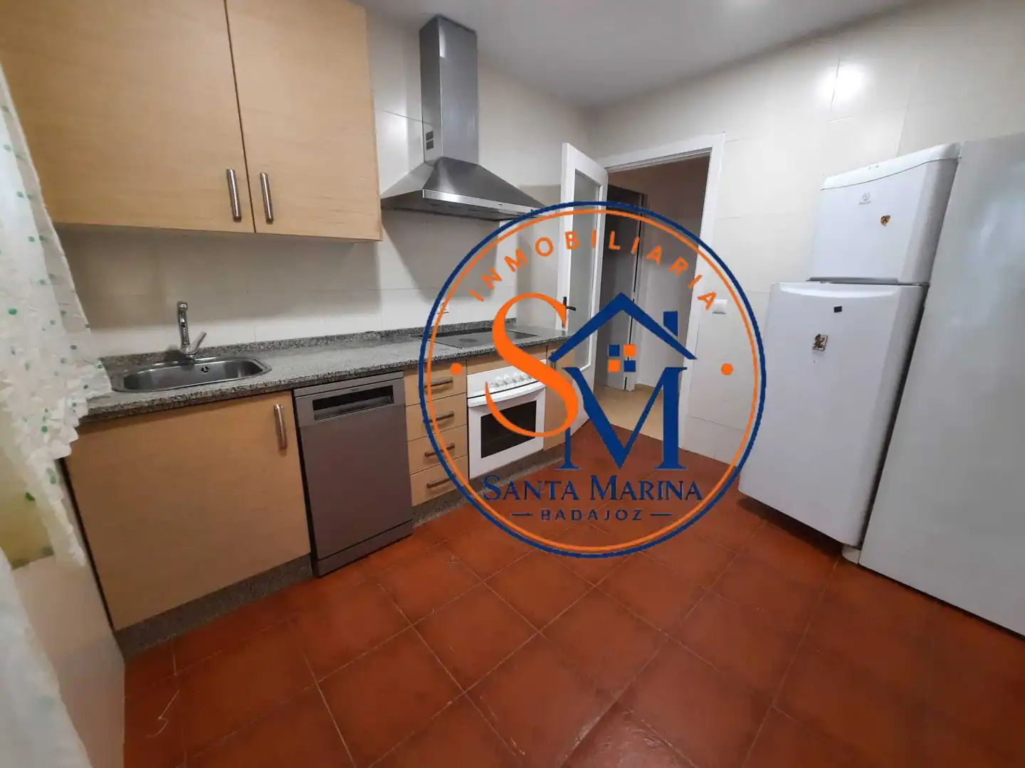 Cuina de Apartament de lloguer en Badajoz amb Aire condicionat i Calefacció