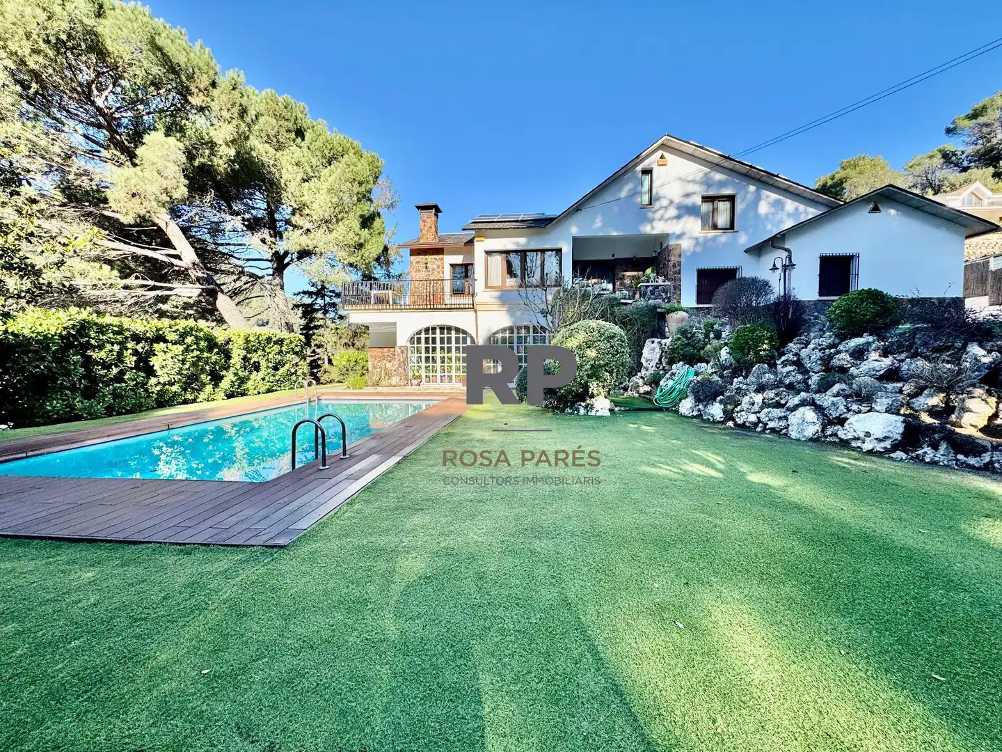 Vista exterior de Casa o xalet en venda en Aiguafreda amb Jardí privat, Terrassa i Traster