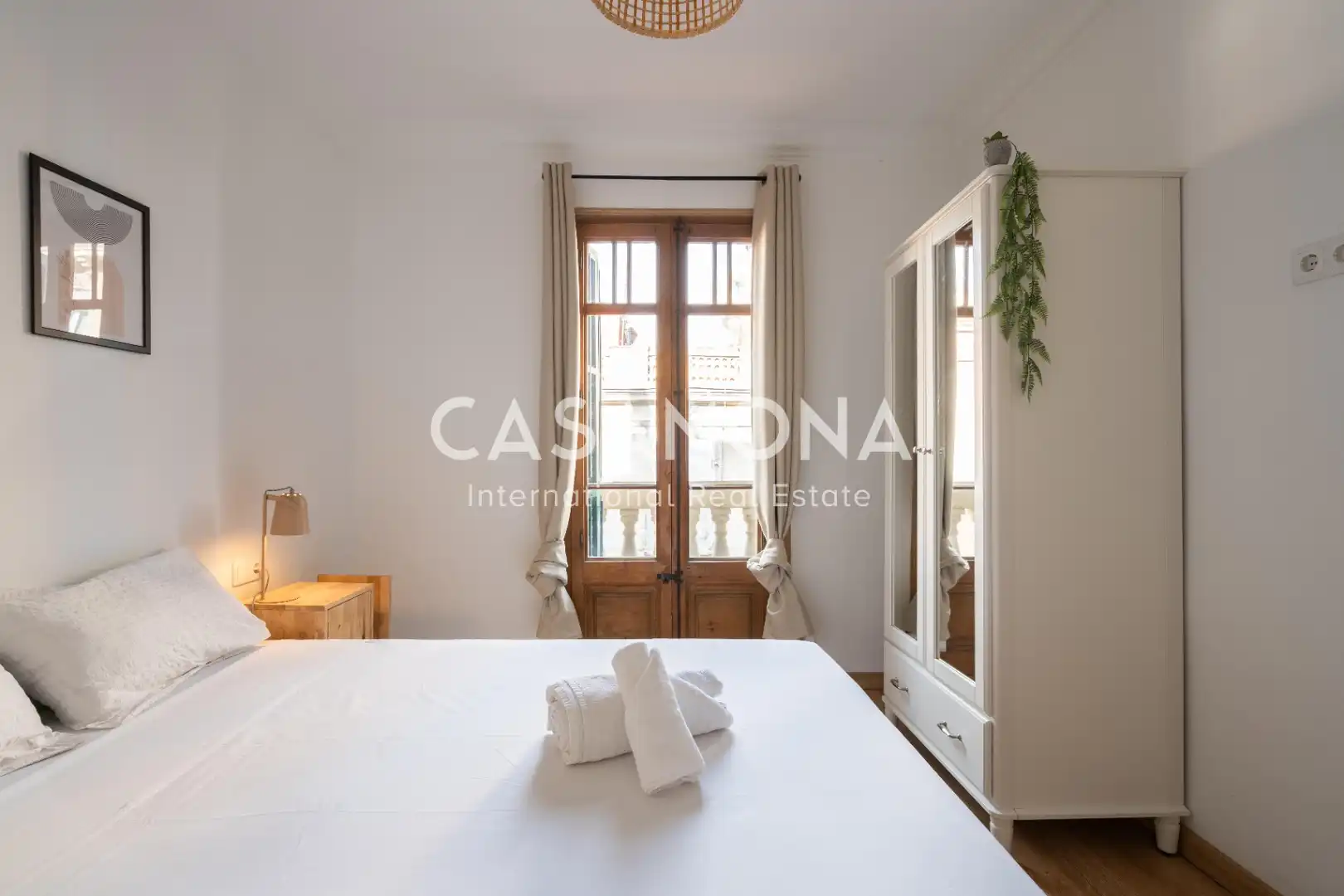 Bedroom of Apartments for rent in Barcelona  with Air Conditioner, Heating and Terrace