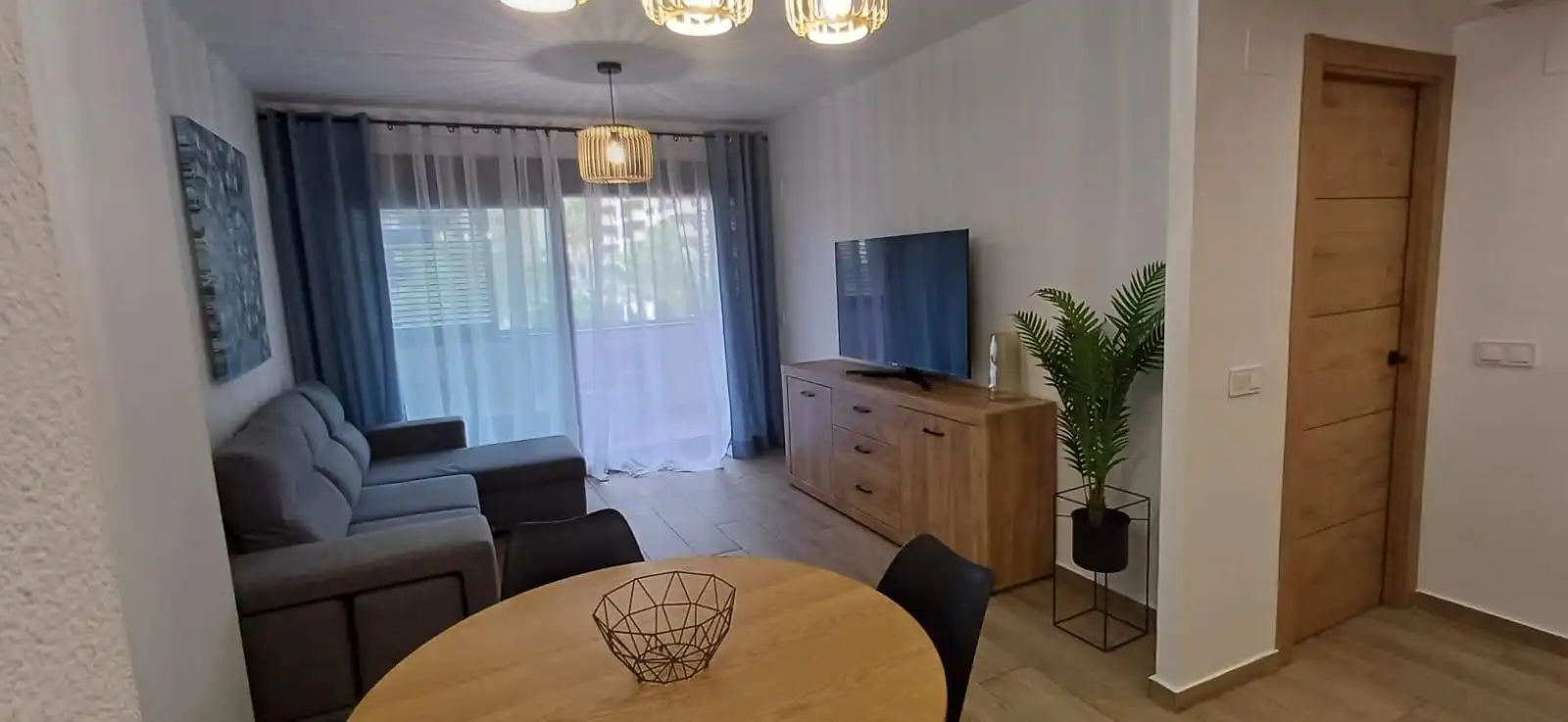 Living room of Apartments for sale in Villajoyosa / La Vila Joiosa  with Air Conditioner, Private garden and Terrace