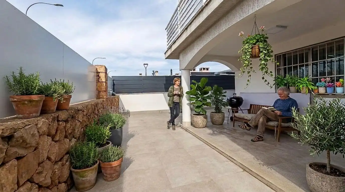 Terrassa de Planta baixa en venda en  Palma de Mallorca amb Aire condicionat, Terrassa i Piscina