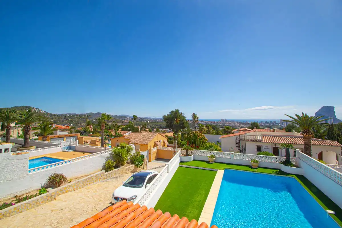 Exterior view of Houses for sale in Calpe / Calp  with Air Conditioner, Heating and Private garden
