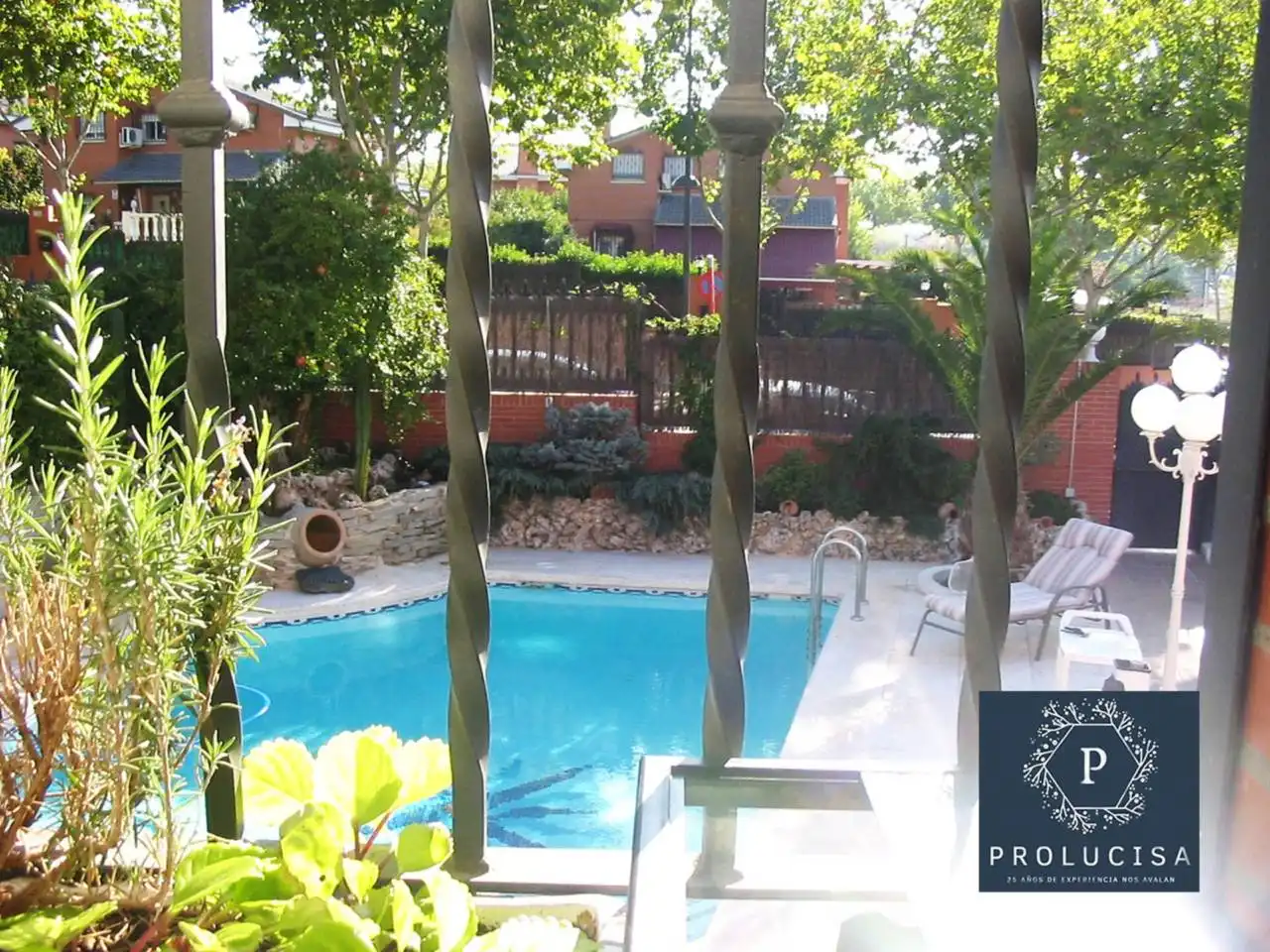 Garden of Houses for sale in Moraleja de Enmedio  with Air Conditioner, Heating and Terrace