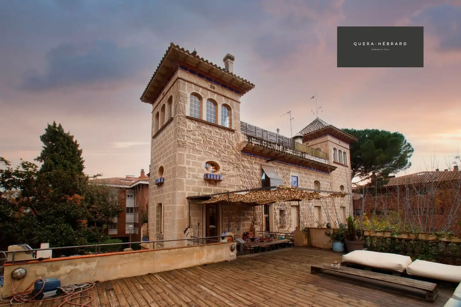 Exterior view of Houses for sale in Sant Cugat del Vallès  with Air Conditioner, Heating and Private garden