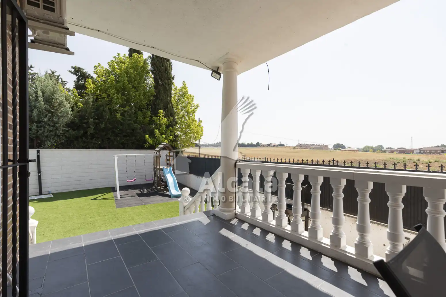Terrassa de Casa o xalet en venda en Santa Olalla amb Aire condicionat, Calefacció i Piscina