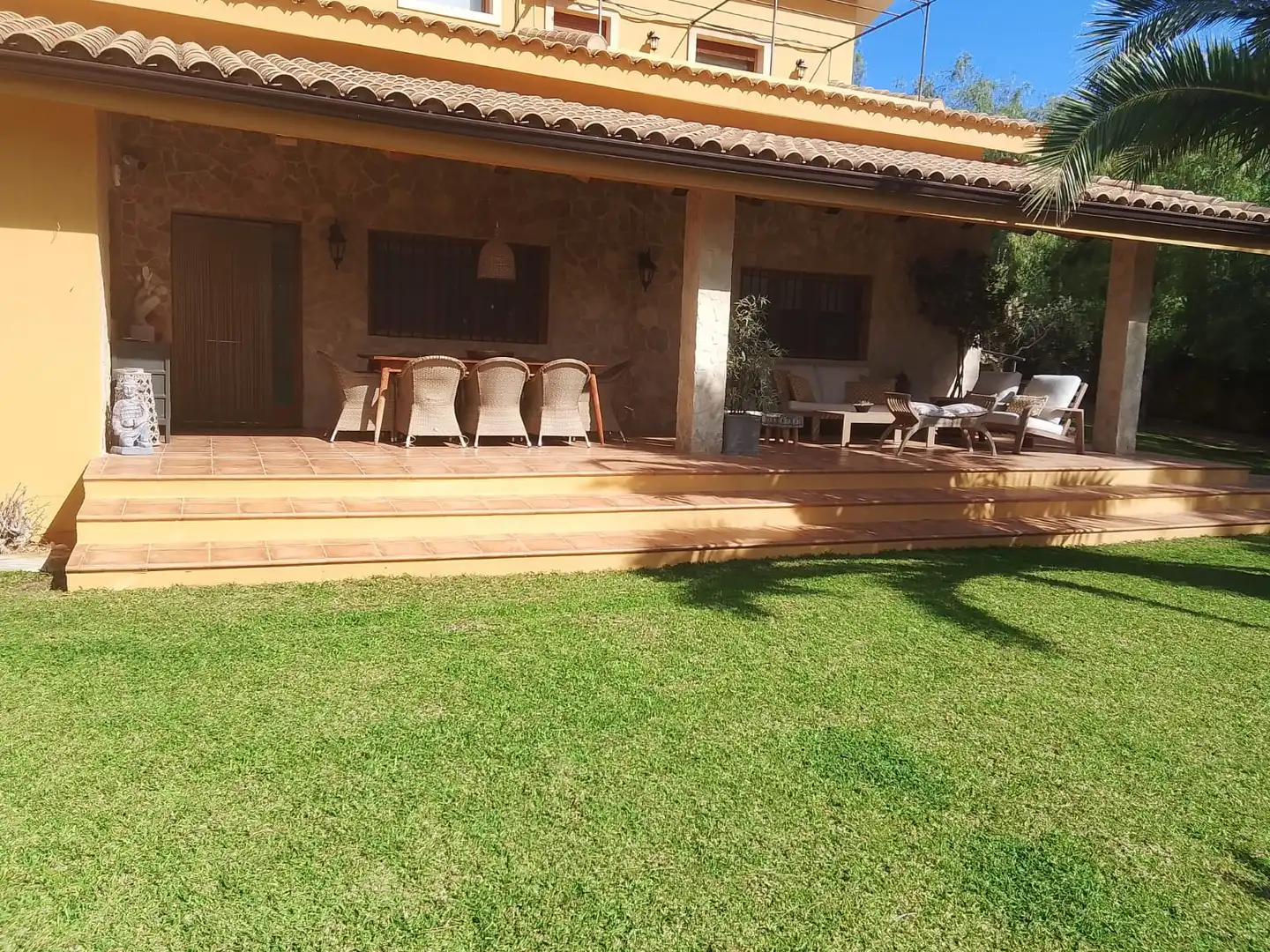 Terrassa de Casa o xalet en venda en Tibi amb Aire condicionat, Jardí privat i Parquet
