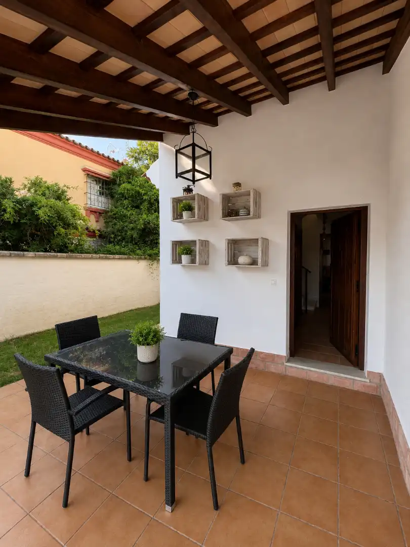Terrassa de Casa o xalet en venda en Sanlúcar de Barrameda amb Aire condicionat, Jardí privat i Piscina