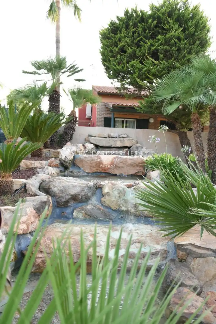Garden of Houses for rent in Riba-roja de Túria  with Air Conditioner, Heating and Terrace