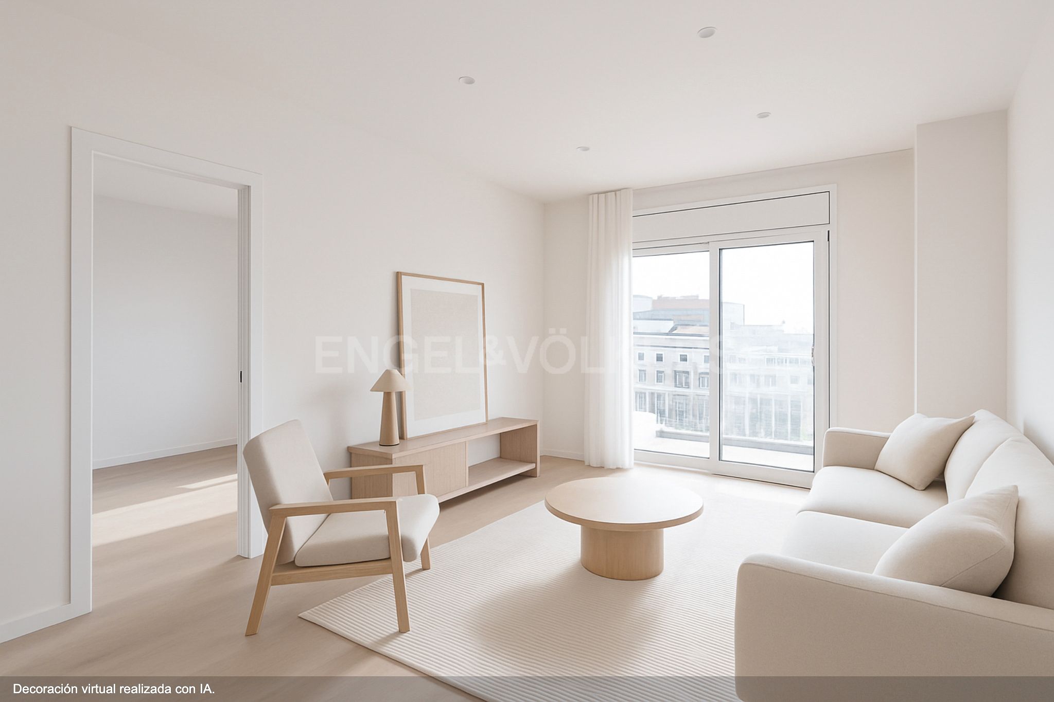 Sala d'estar de Apartament en venda en  Barcelona Capital amb Aire condicionat, Calefacció i Parquet