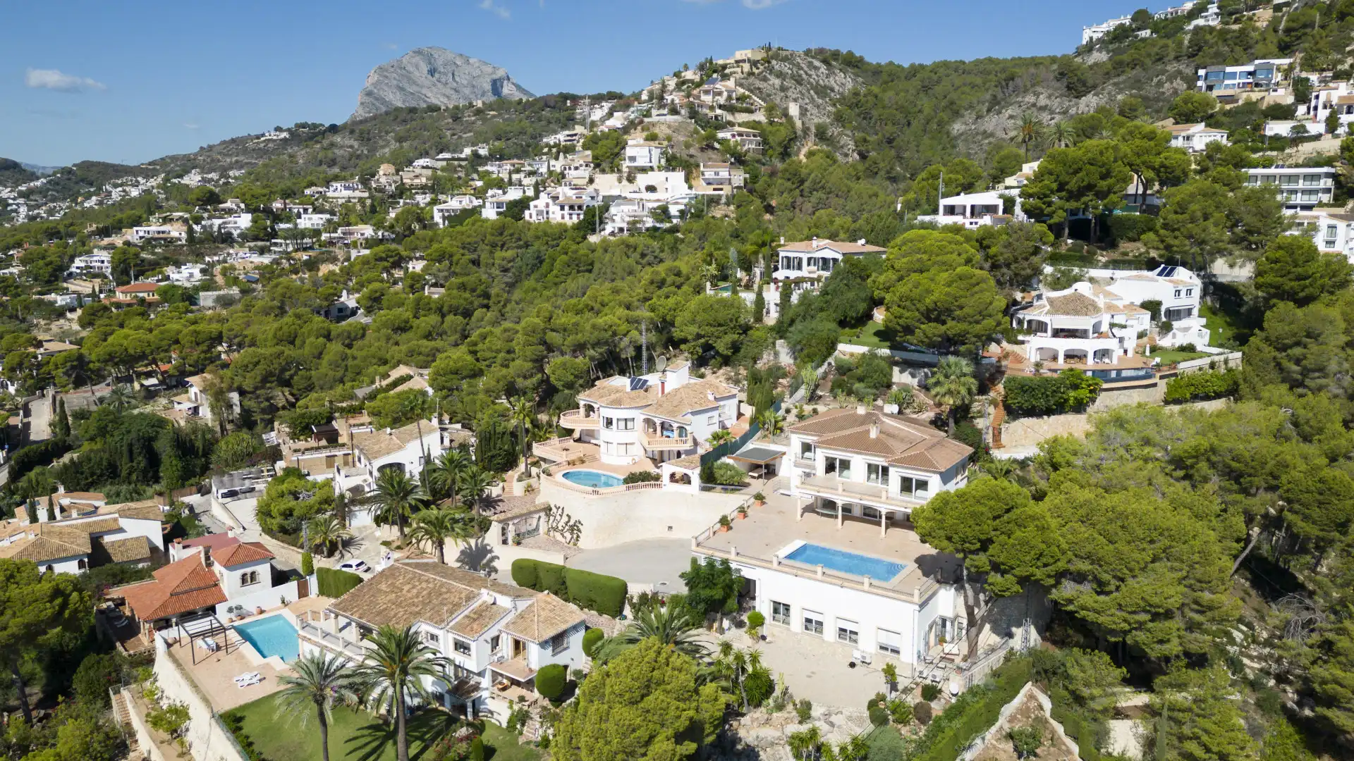 Vista exterior de Casa o chalet en venta en Jávea / Xàbia con Aire acondicionado, Terraza y Piscina