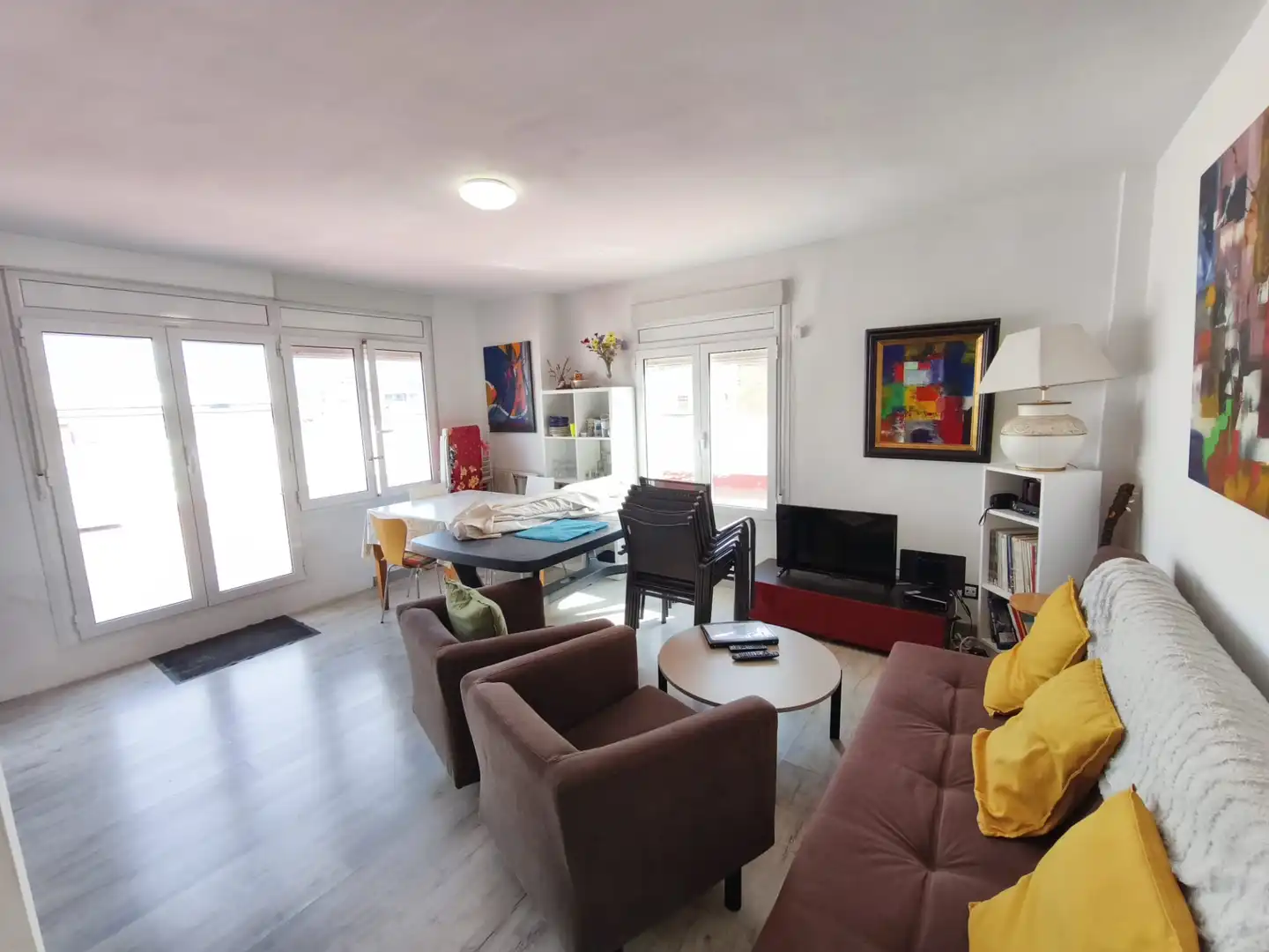 Sala de estar de Piso en venta en Salou con Calefacción, Parquet y Terraza