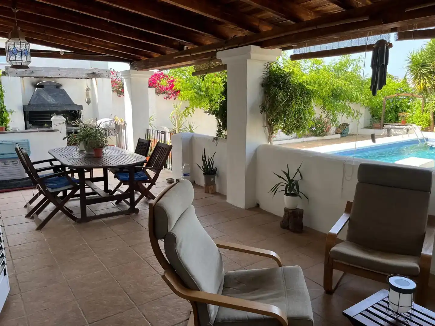 Terrassa de Casa o xalet en venda en Sant Antoni de Portmany amb Aire condicionat i Piscina