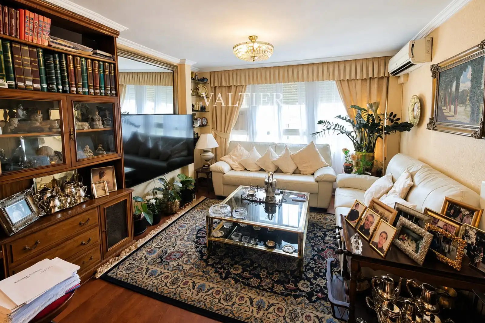 Wohnzimmer von Wohnung zur Miete in Madrid mit Klimaanlage, Terrasse und Möbliert