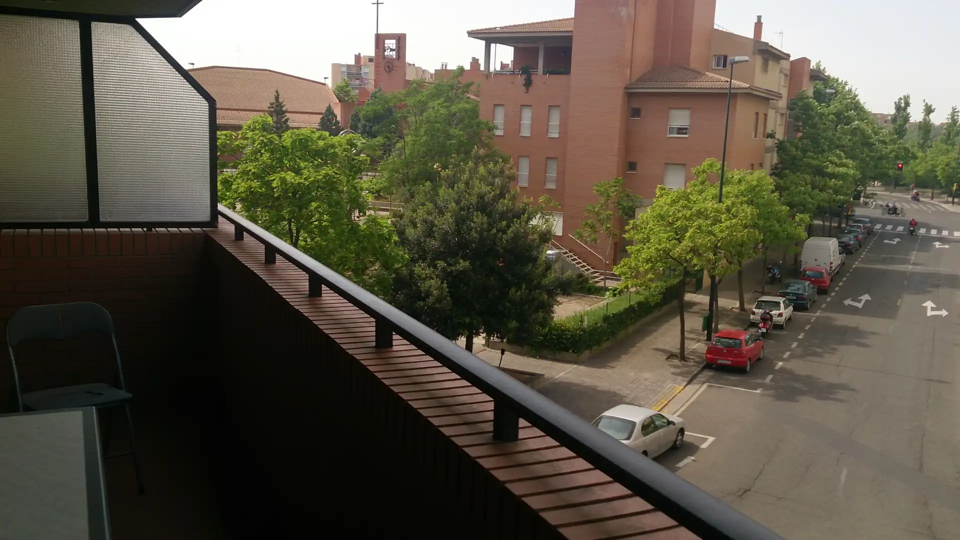 Terrasse von Wohnung zur Miete in Zaragoza mit Klimaanlage, Heizung und Parkett