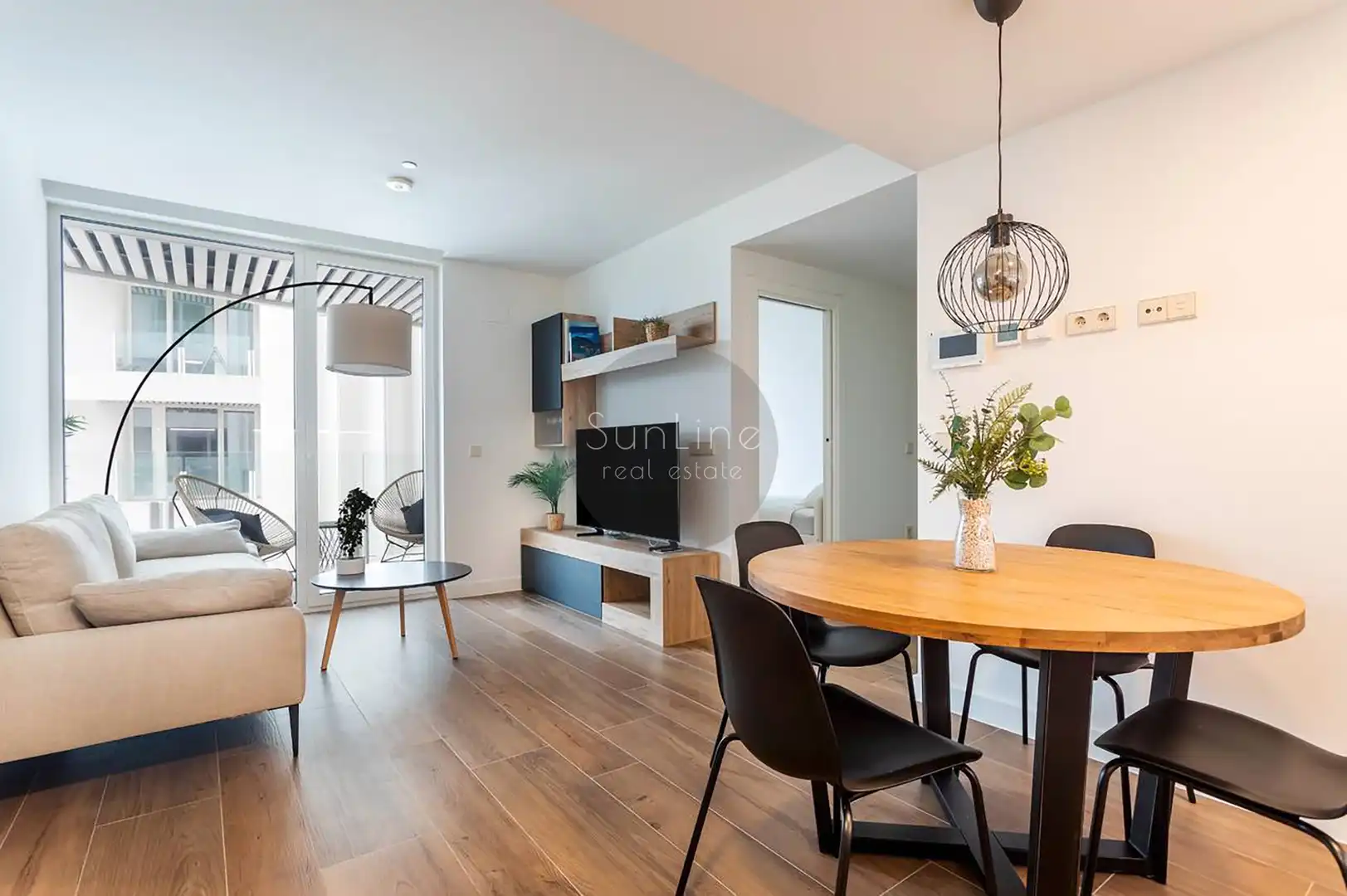 Sala de estar de Piso de alquiler en Valencia con Aire acondicionado, Amueblado y Balcón