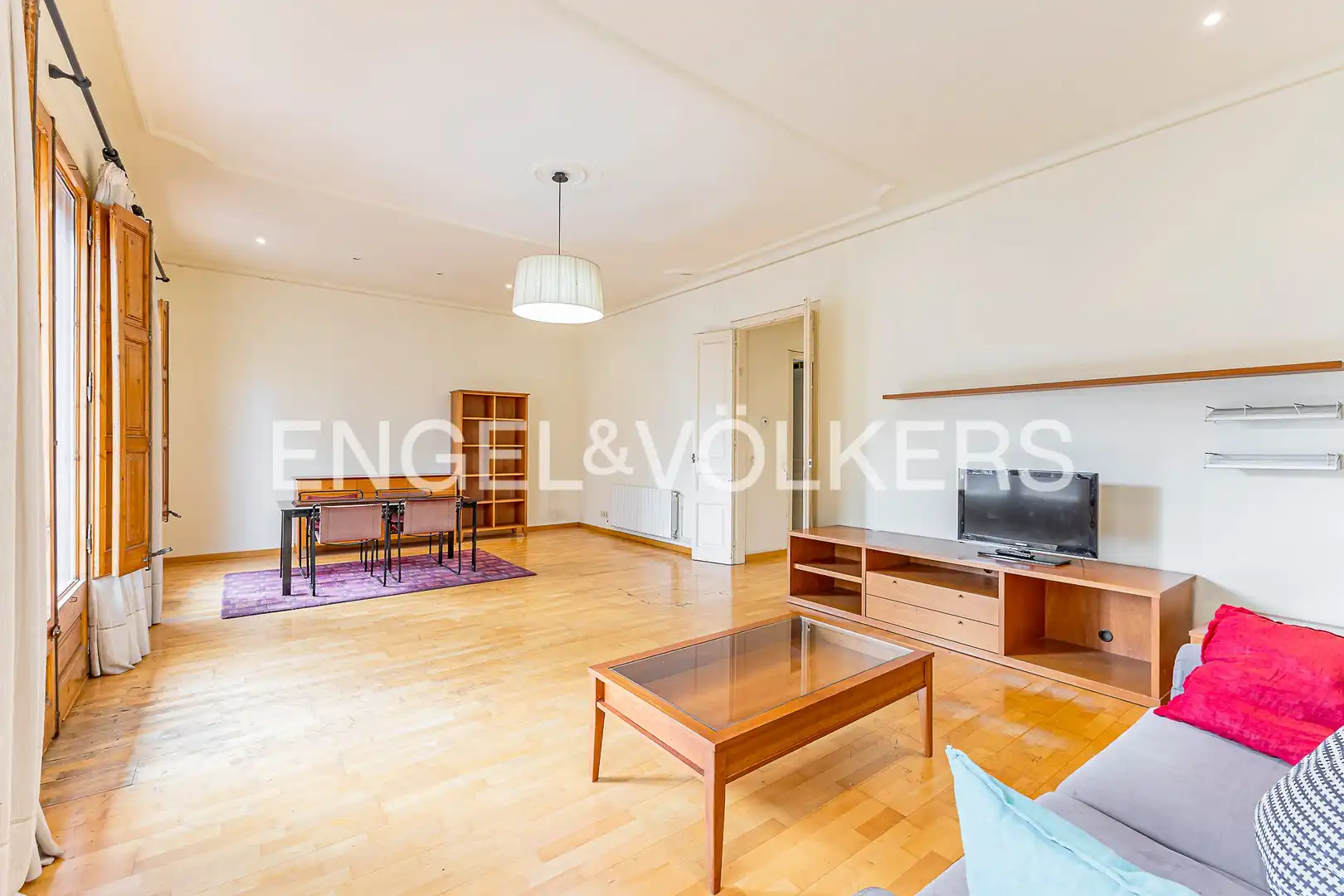 Sala de estar de Piso en venta en Barcelona con Aire acondicionado, Calefacción y Parquet