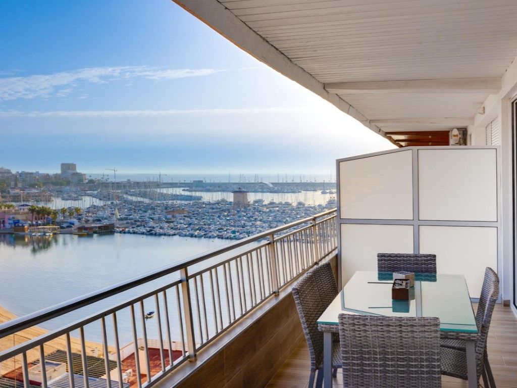 Terrace of Apartment for sale in Torrevieja  with Air Conditioner, Heating and Furnished