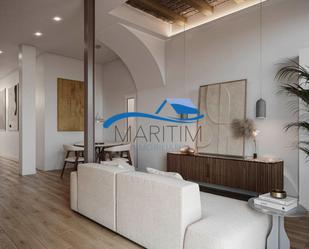 Living room of Flat for sale in Badalona  with Air Conditioner, Heating and Terrace