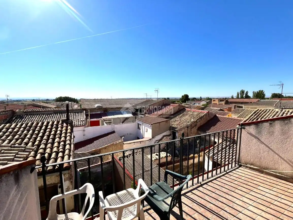 Vista exterior de Casa adosada en venta en Villamayor de Gállego con Aire acondicionado y Terraza