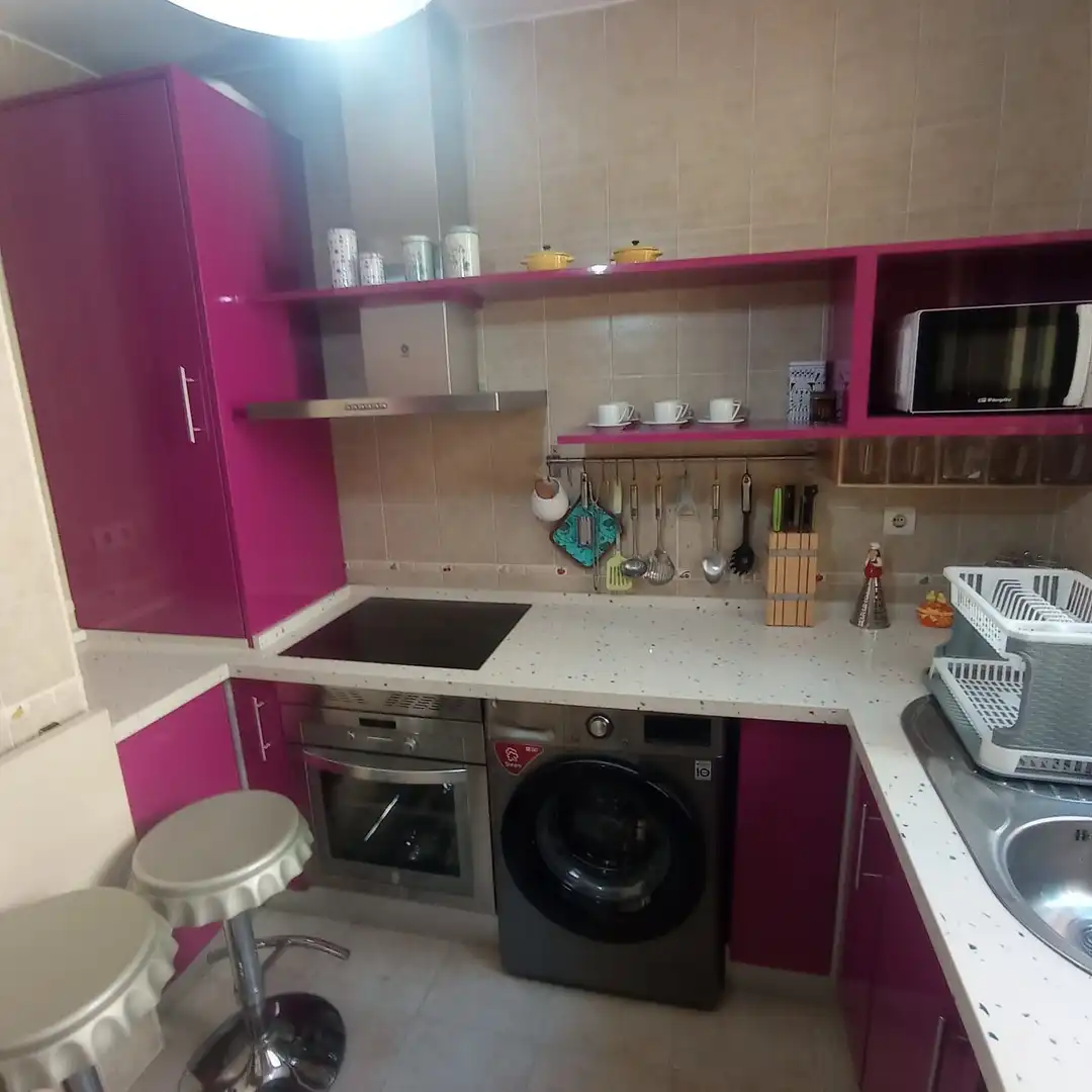 Kitchen of Flat for rent in Málaga  with Air Conditioner and Furnished