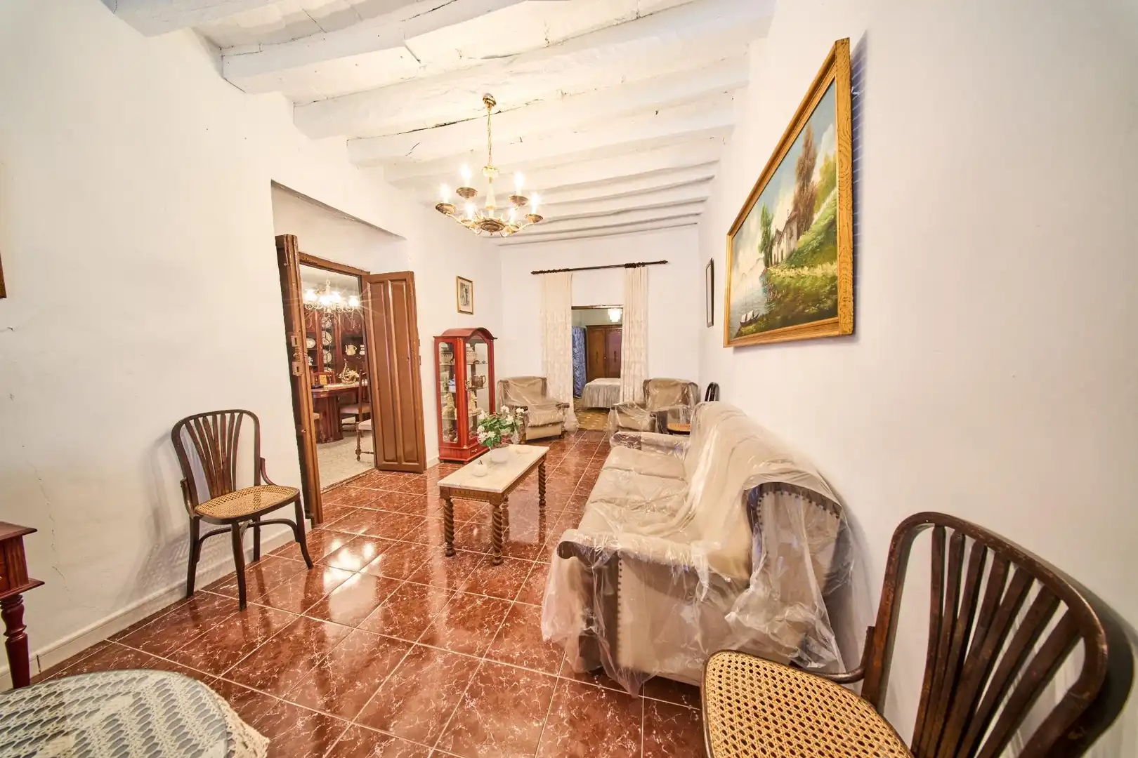 Living room of Houses for sale in Busquístar  with Terrace, Storage room and Balcony