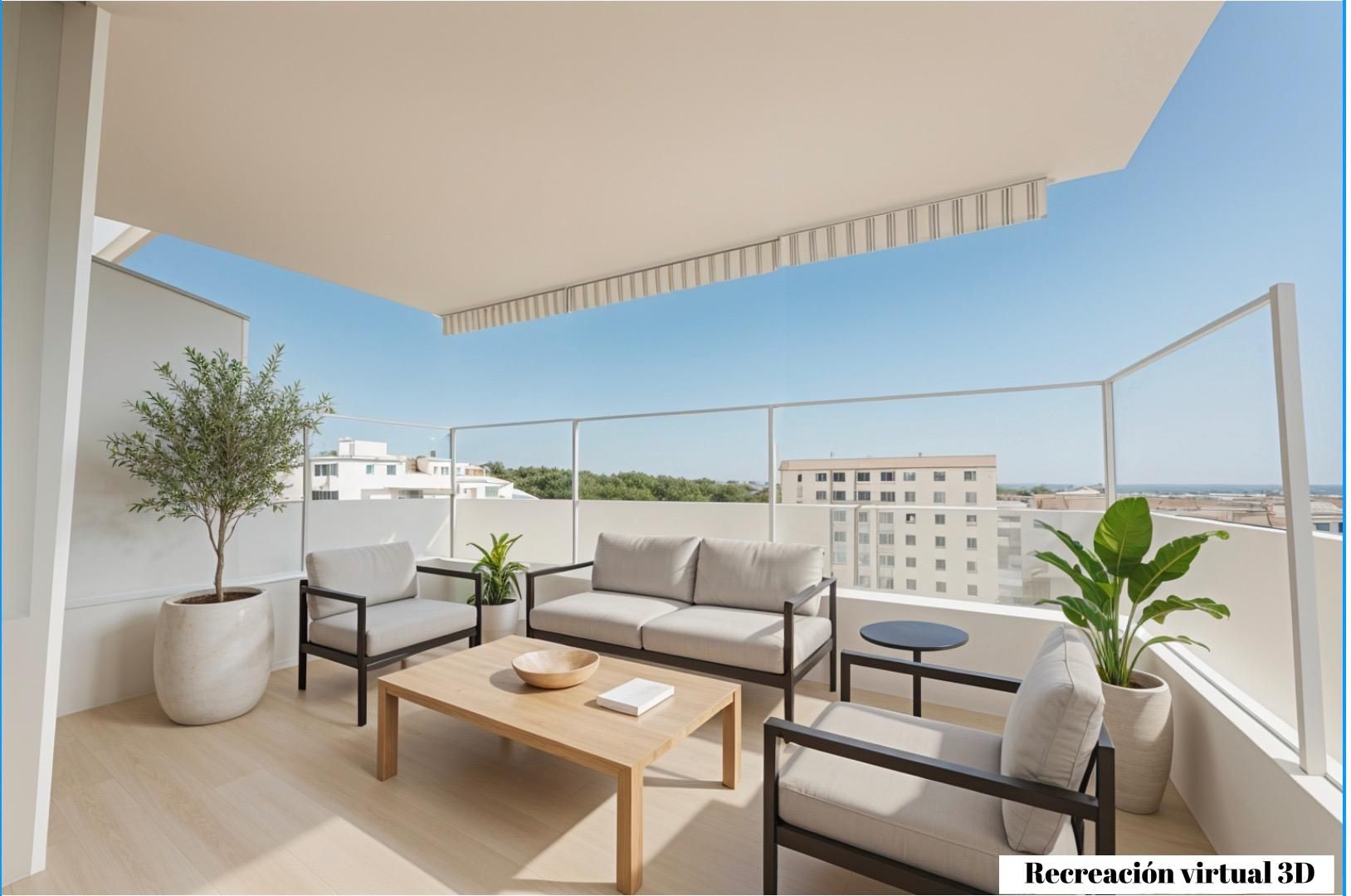 Terraza de Apartamento en venta en Gandia con Jardín privado, Terraza y Balcón