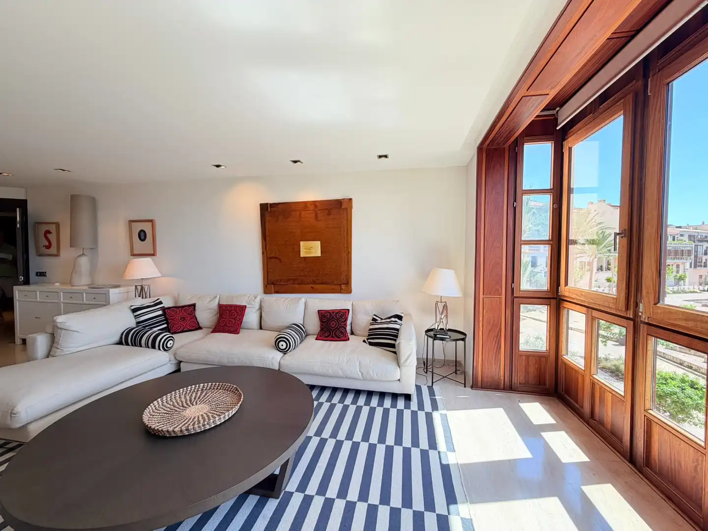 Sala d'estar de Pis de lloguer en  Palma de Mallorca amb Aire condicionat, Calefacció i Moblat
