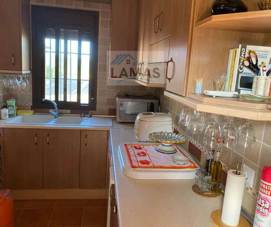 Cocina de Finca rústica en venta en Valverde de la Vera con Jardín privado, Terraza y Piscina