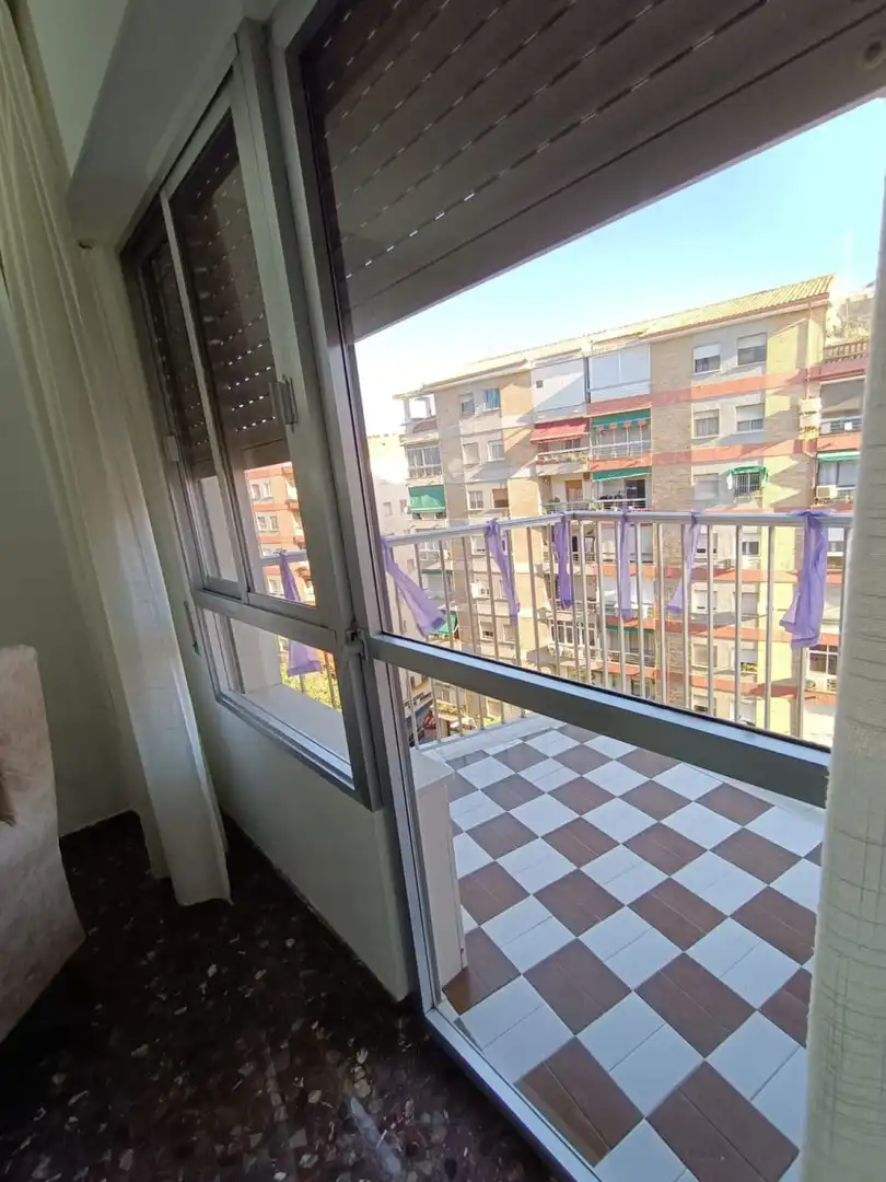 Schlafzimmer von Wohnung zur Miete in Jaén mit Klimaanlage, Terrasse und Möbliert