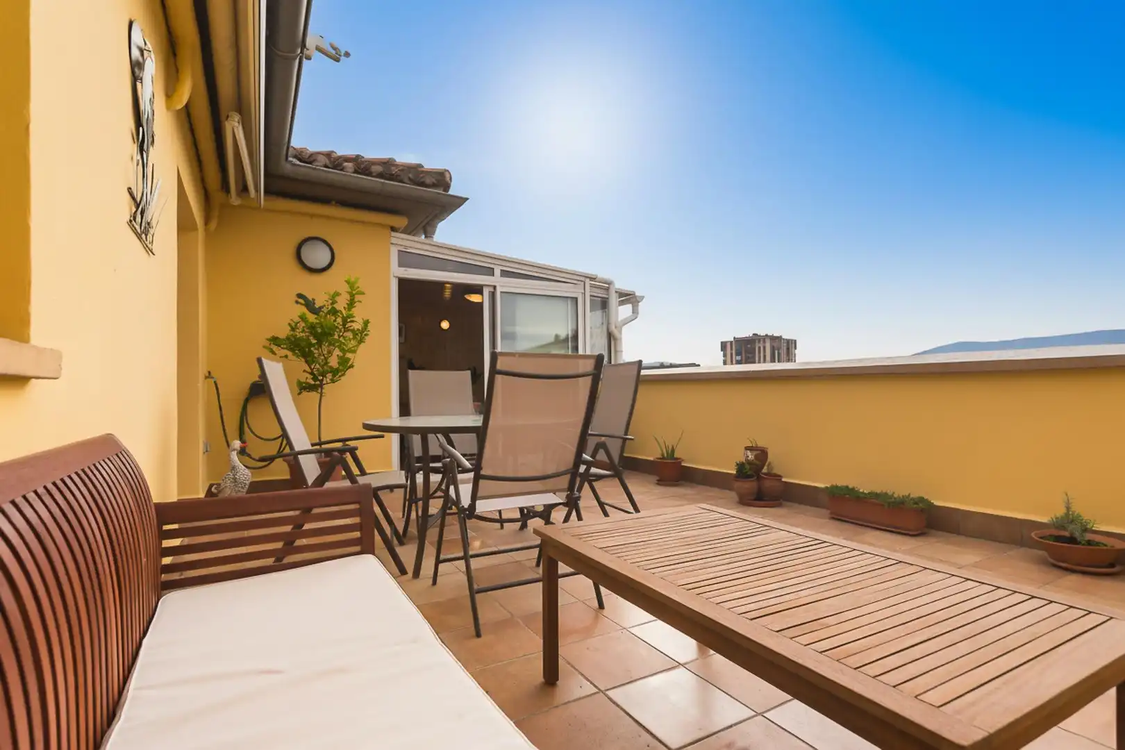 Terrace of Attic for sale in  Pamplona / Iruña  with Air Conditioner, Heating and Parquet flooring
