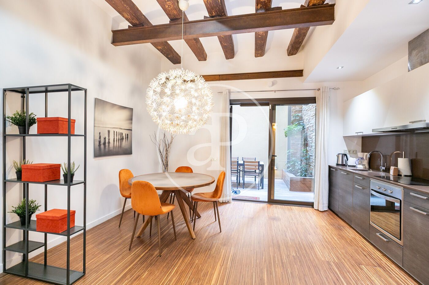 Dining room of Flat for sale in  Barcelona Capital  with Air Conditioner, Heating and Terrace
