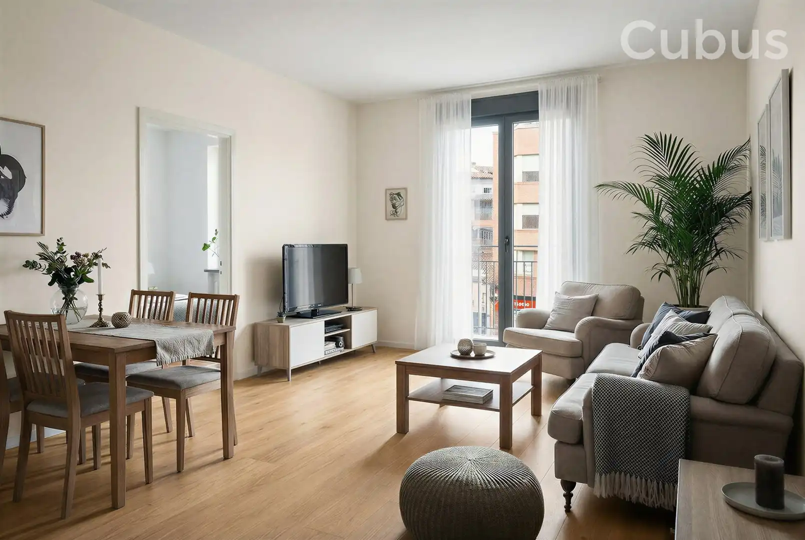 Sala de estar de Piso en venta en Olot con Aire acondicionado, Calefacción y Balcón