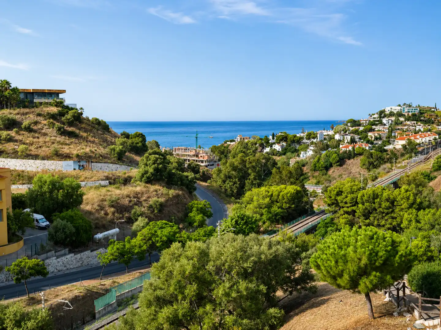 Außenansicht von Wohnung zur Miete in Benalmádena mit Klimaanlage, Möbliert und Ofen