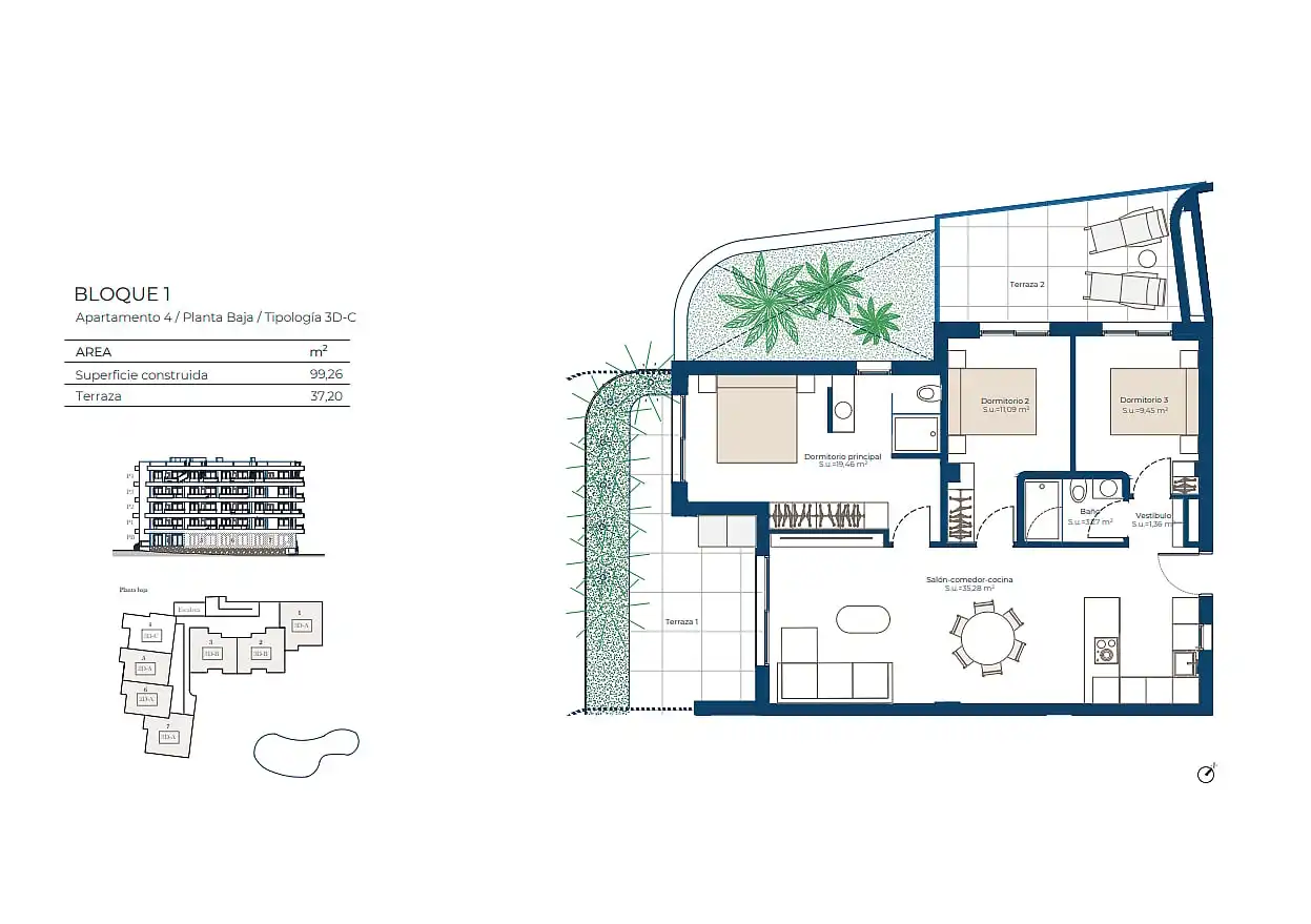 Apartament amb terrassa en venda a Campo de Murcia, imagen 8