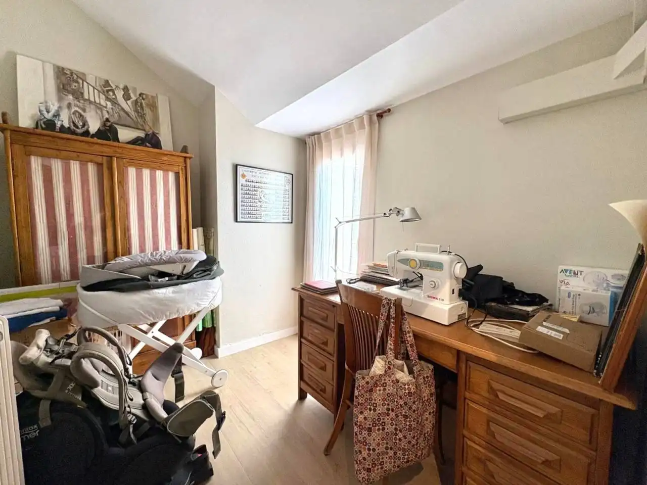 Schlafzimmer von Maisonette zum Verkauf in Sant Cugat del Vallès mit Klimaanlage, Heizung und Parkett