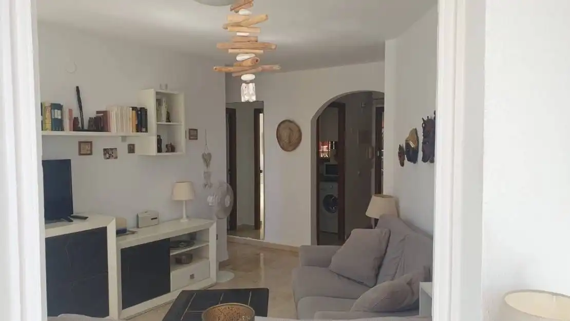 Sala d'estar de Apartament en venda en Calpe / Calp amb Aire condicionat i Terrassa