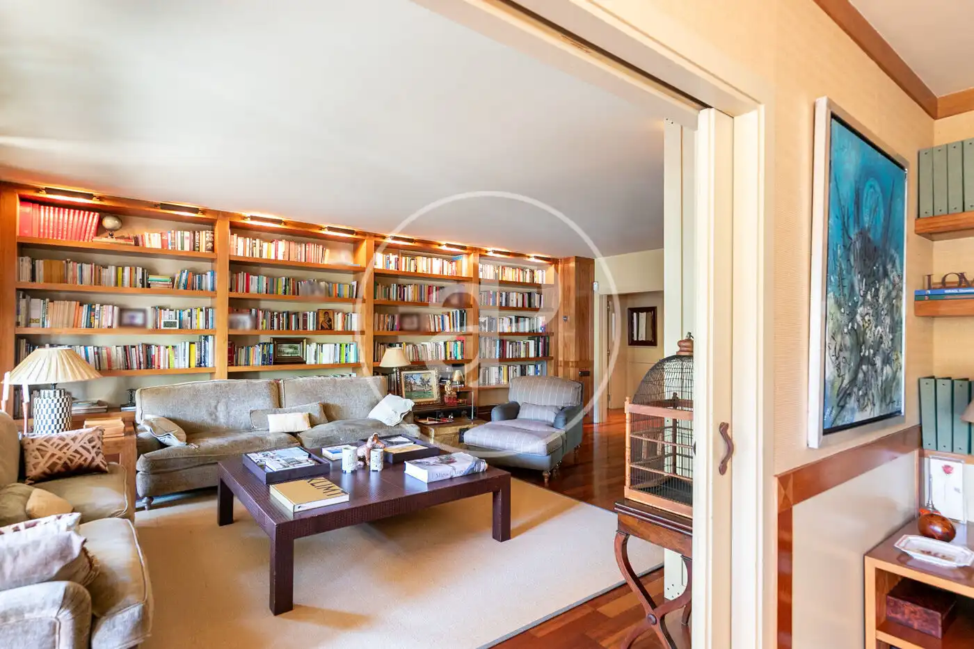 Sala de estar de Piso en venta en Barcelona con Aire acondicionado, Calefacción y Jardín privado