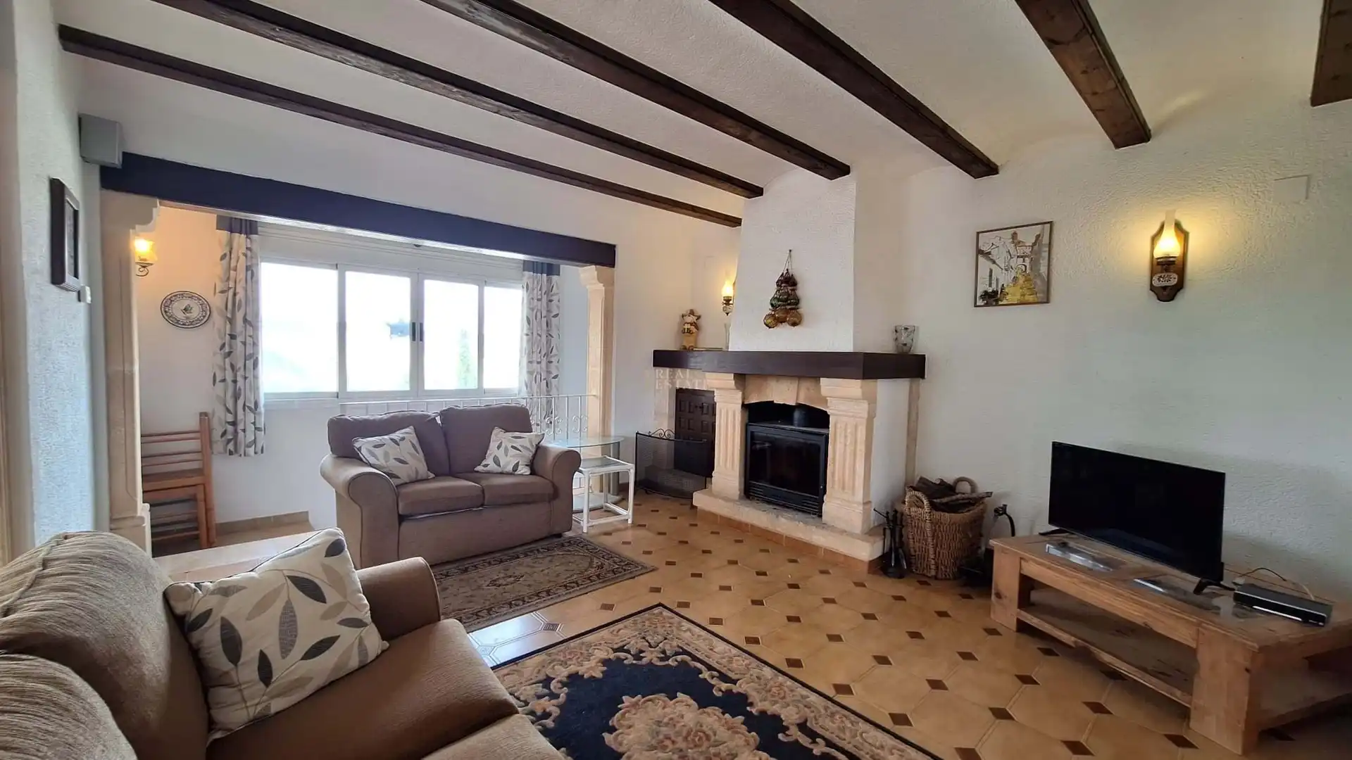 Living room of Houses for sale in Jávea / Xàbia  with Heating, Terrace and Swimming Pool