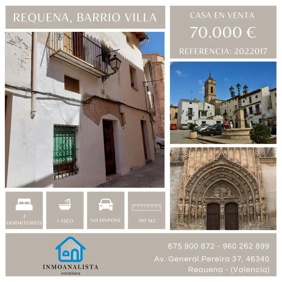 Haus oder Chalet zum Verkauf in Calle Santa Maria, Requena