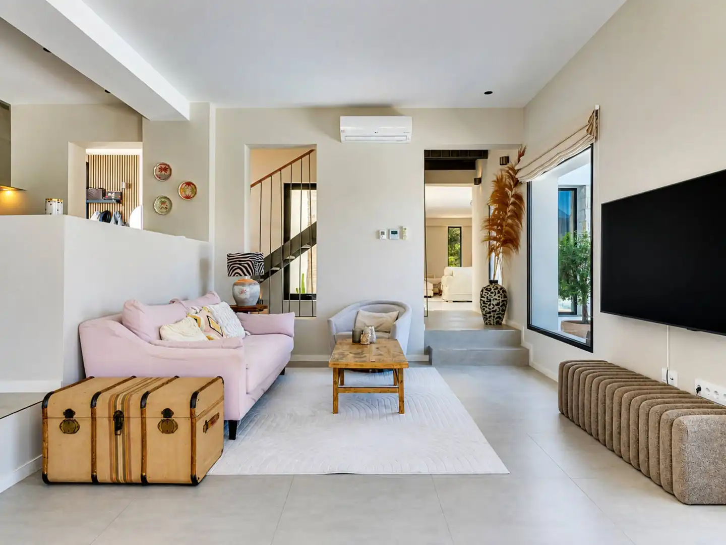 Sala d'estar de Casa o xalet en venda en Jávea / Xàbia amb Aire condicionat, Calefacció i Jardí privat
