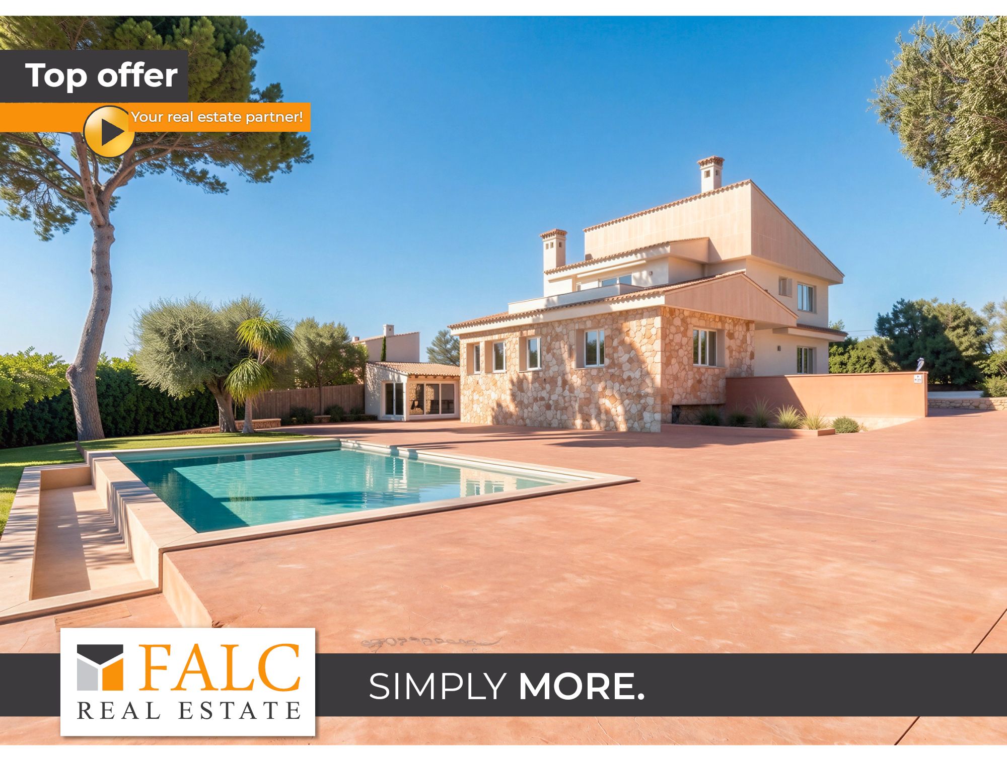 Exterior view of House or chalet for sale in  Palma de Mallorca  with Air Conditioner, Private garden and Swimming Pool